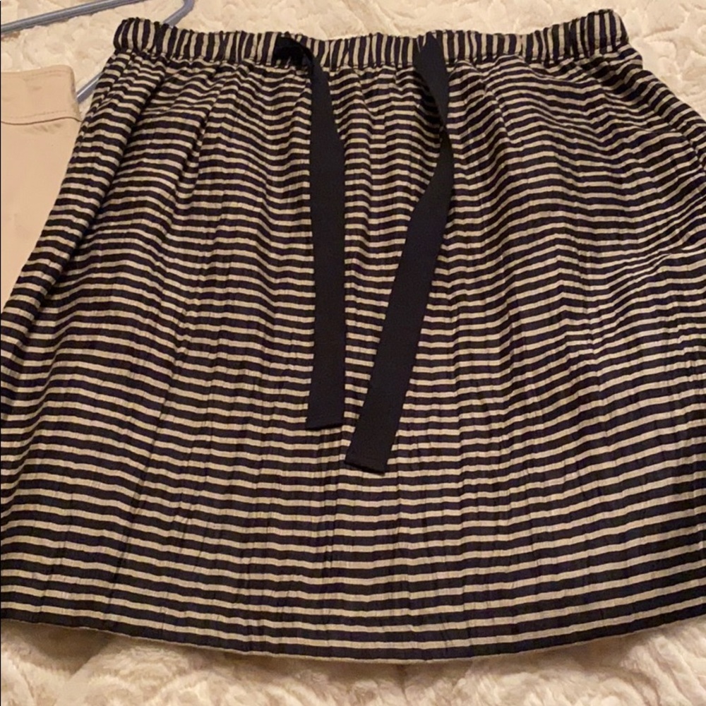 Loft Linen Blend Striped Skirt